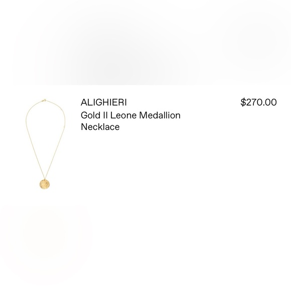 ALIGHIERI Gold ll Leone Medallion Necklace - Picture 2 of 2